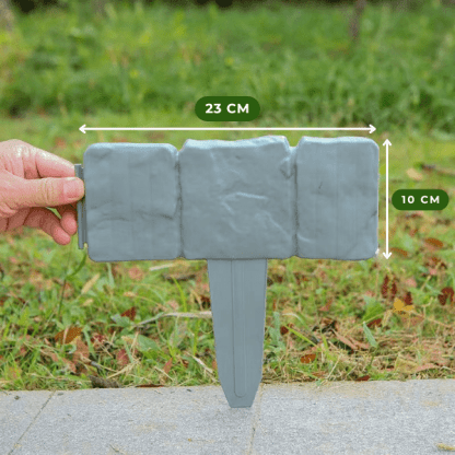 10x Záhradný obrubník s kamenným vzhľadom – StoneEdge