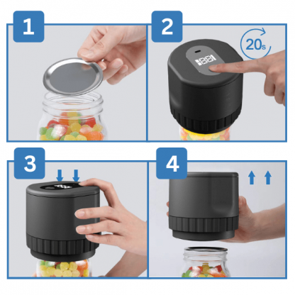 Vákuový uzáver na poháre – FreshSeal